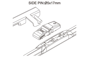 Адаптер SIDE PIN: Ø5x17mm / Ø5x22mm - фото 5784