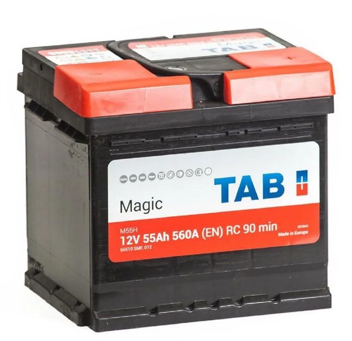 TAB Magic uni 55 А/ч 560 А о.п. - фото 4623