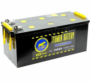 Tyumen Battery Standard 190 А/ч 1320 А п.п. вывод под болт - фото 5347