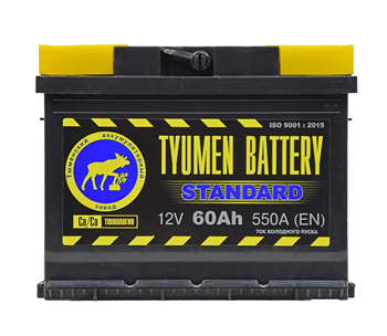 Tyumen Battery Standard 60 А/ч 550 А п.п. - фото 6090