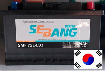 SEBANG SMF 75 А/ч 700 А о.п. низкий - фото 6165