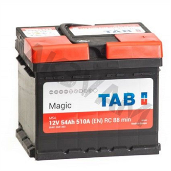 TAB Magic 54 А/ч 510 А о.п. низкий - фото 6200