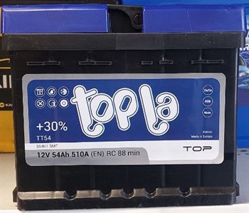 Topla Top Sealed 54 А/ч 510 А о.п. низкий - фото 6382
