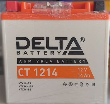 Delta CT 1214 14 А/ч 200 А п.п. CT 1214 - фото 7396
