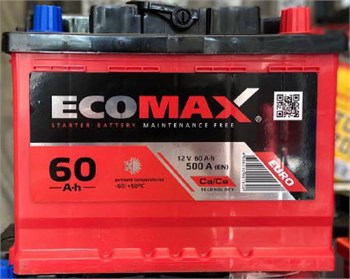 ECOMAX 60 А/ч 500 А о.п. 2607 - фото 7589