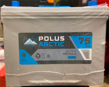 POLUS ARCTIC 75 А/ч 680 А о.п. бортик PA80D26L CCA