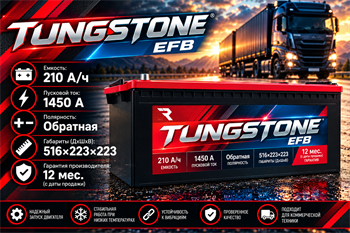 TUNGSTONE EFB 210 А/ч 1450 А о.п. евро TEF21030