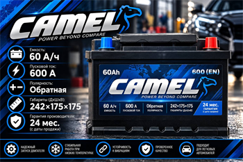 CAMEL 60 А/ч 600 А о.п. низкий 55840MF
