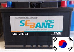 SEBANG SMF 76 А/ч 790 А о.п. SMF 76L-L3