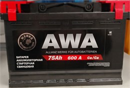 AWA 75 А/ч 600 А о.п. 6CT-75 VLR