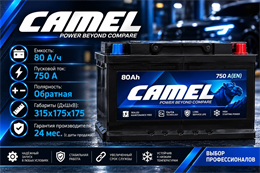 CAMEL 80 А/ч 750 А о.п. низкий 58014MF