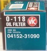 Масляный фильтр VIC O-118 04152-31090