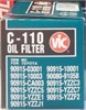 Масляный фильтр VIC C-110 90915-03001